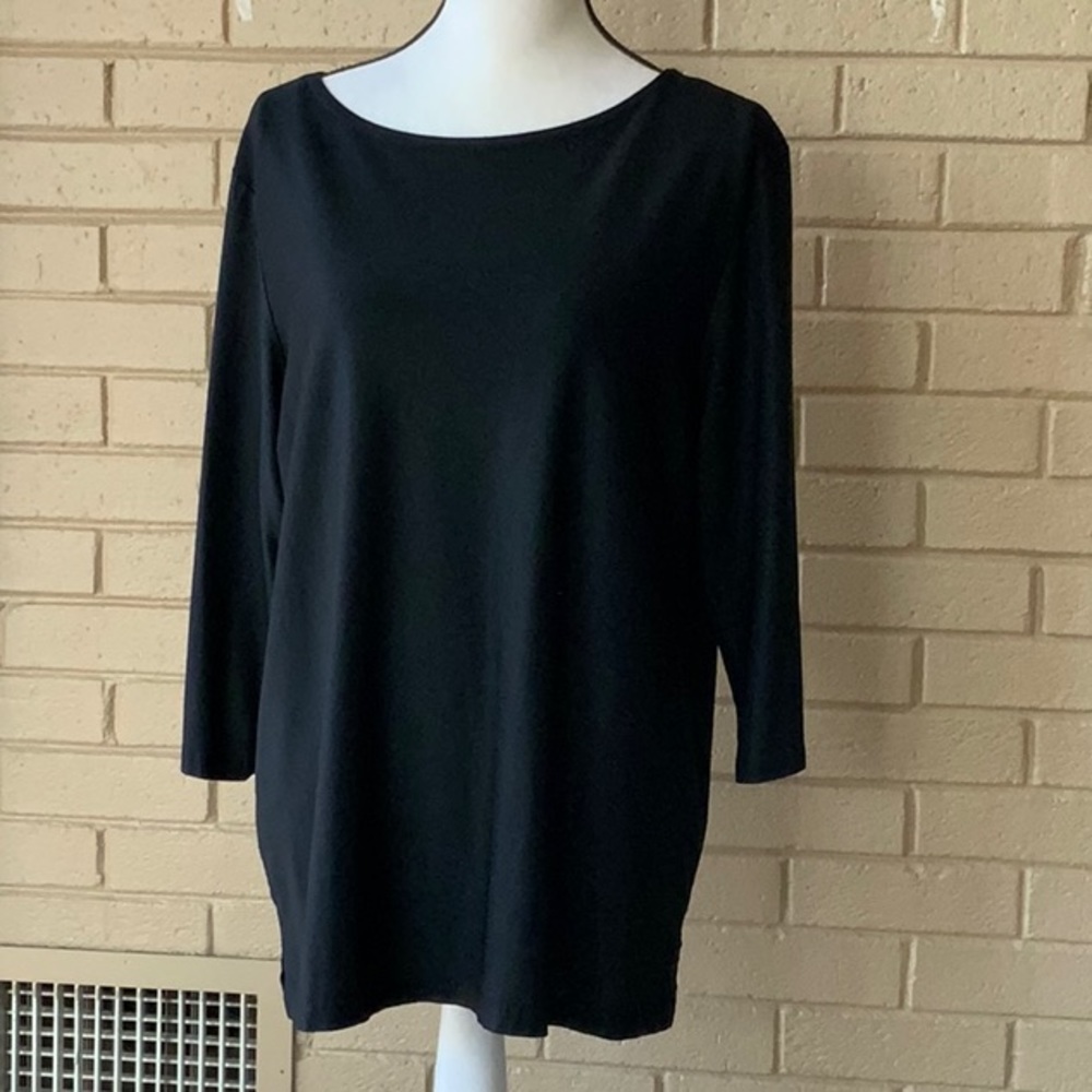 Norm Thompson boat neck Tunic size XL slinky flow